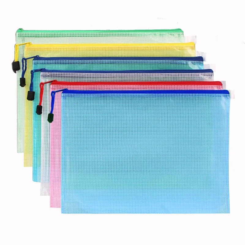 Portfolio Folder Zip - 1PCS Schreibwaren Lagerung Ordner Datei Mesh