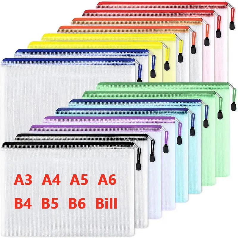 A3/A4/A5/A6 Mesh Mäppchen Doku – Portfolio Folder Zip Bewertung und Preis