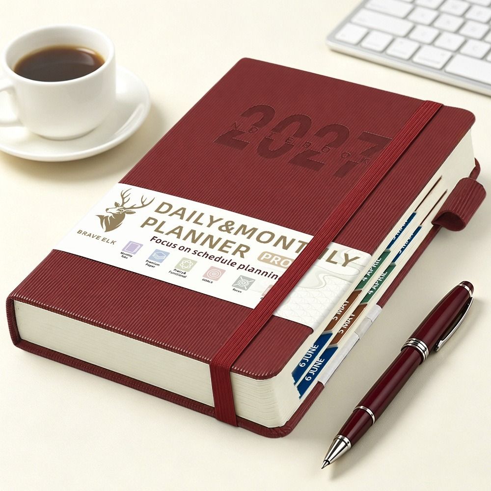 A5-Größe Tagesplaner-Notizbuch – Journal Leather Hardcover Bewertung und Preis
