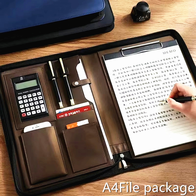 PU-Leder Portafolio A4 Dokumen – Portfolio Folder Zip Bewertung und Preis