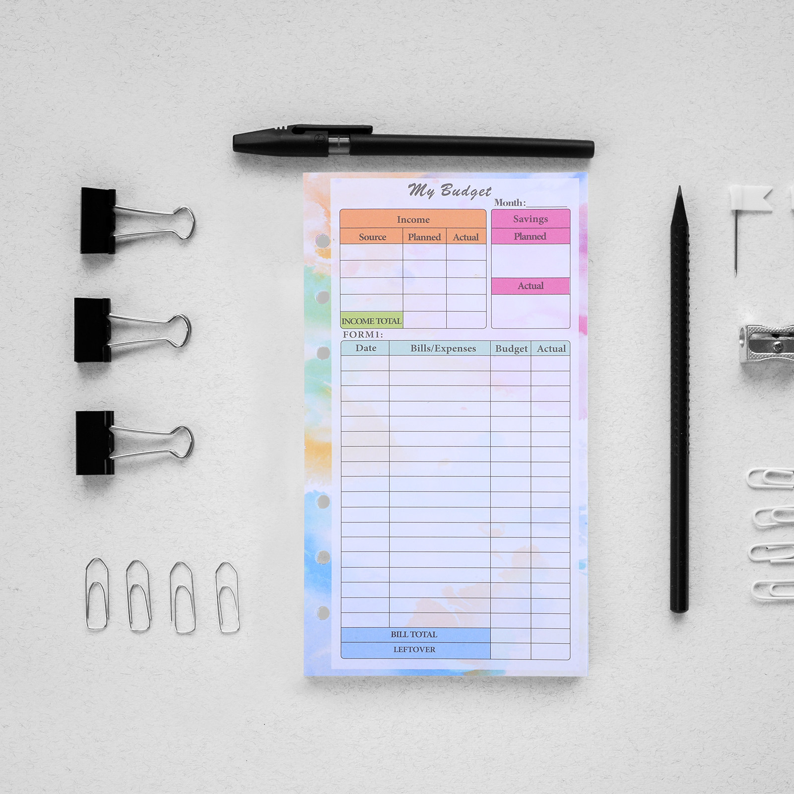 14 Blatt A6 Budgetplaner-Nachf – Planner Weekly Budget Bewertung und Preis